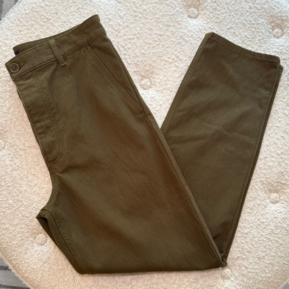 COS Classic Straight Leg Olive Chinos - Picture 1 of 6